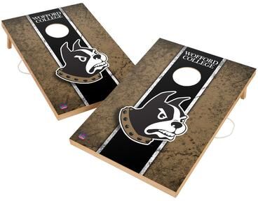 Skip's Garage Vintage Wofford College Terriers Regulation 2x4 Cornhole Set