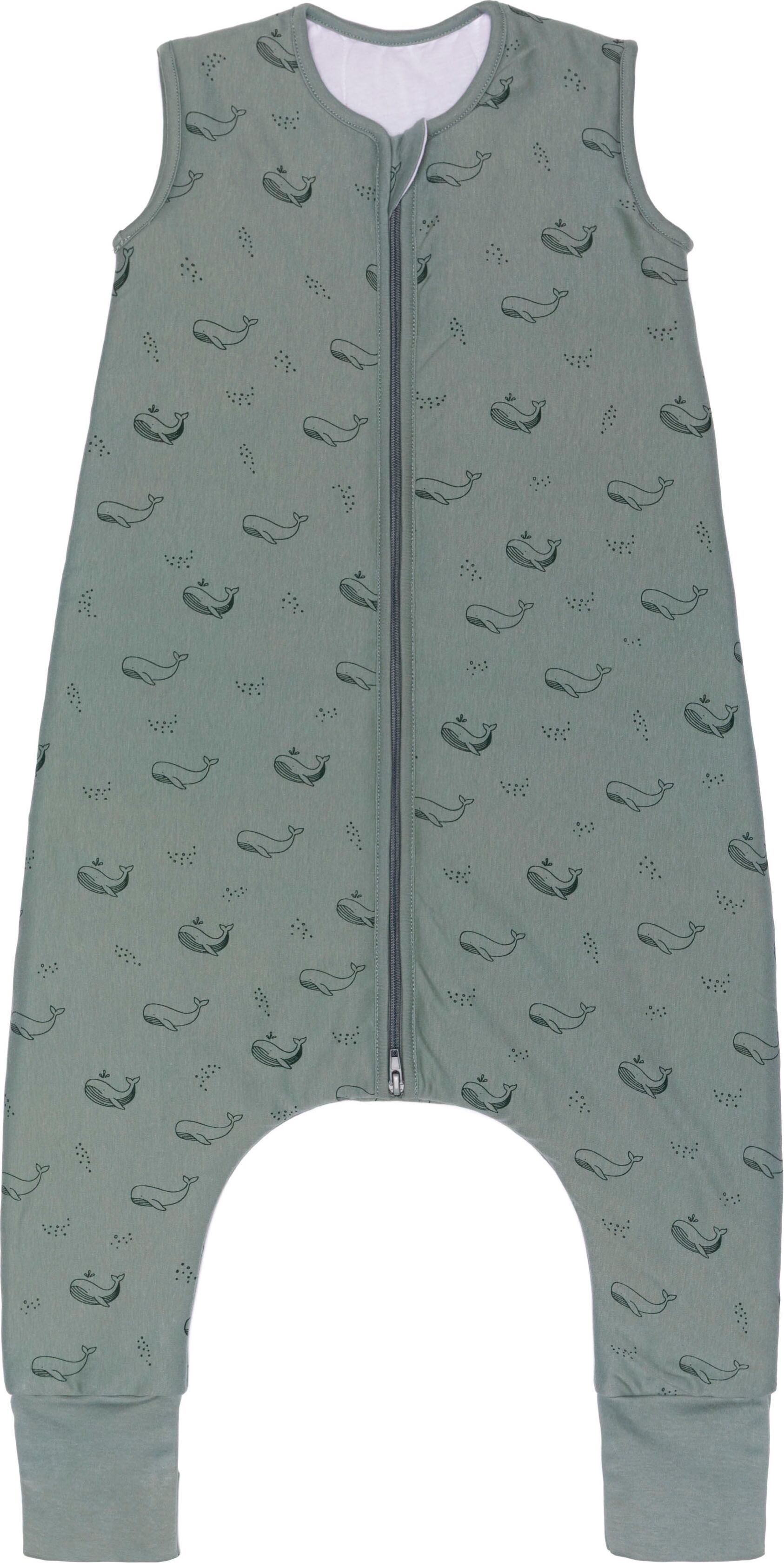 Babyschlafsack FILLIKID "mit Beinen, TOG 2,5", Baby, Gr. 92, Reißverschlussmitte, grün (wal), Obermaterial: 100% Baumwolle. Füllung: 100% Polyester, Schlafsäcke, für das ganze Jahr und Raumtemperaturen von 15-21C
