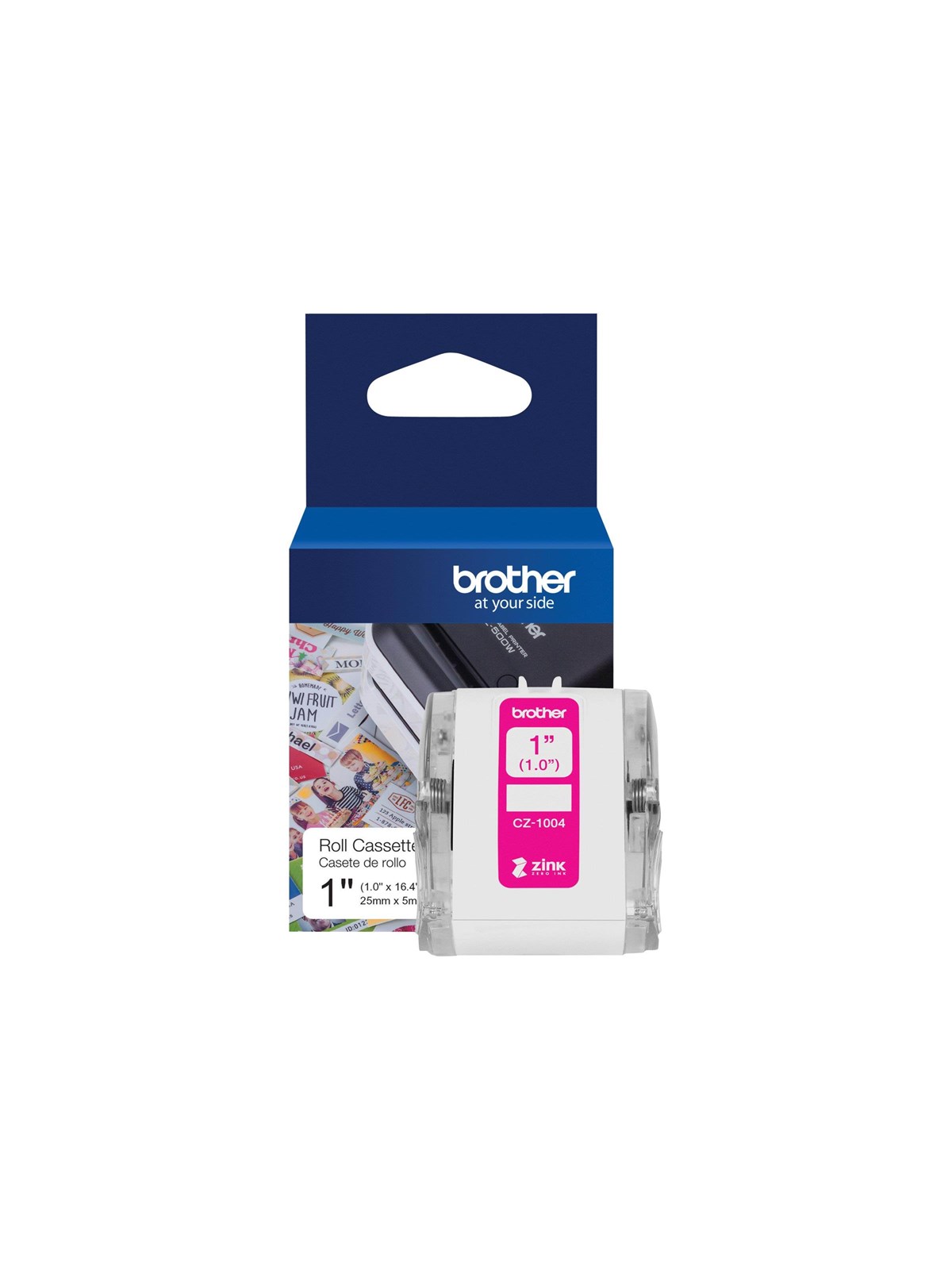 Brother CZ-1004 - continuous labels - 1 roll(s) - Roll (2.54 cm x 5 m)