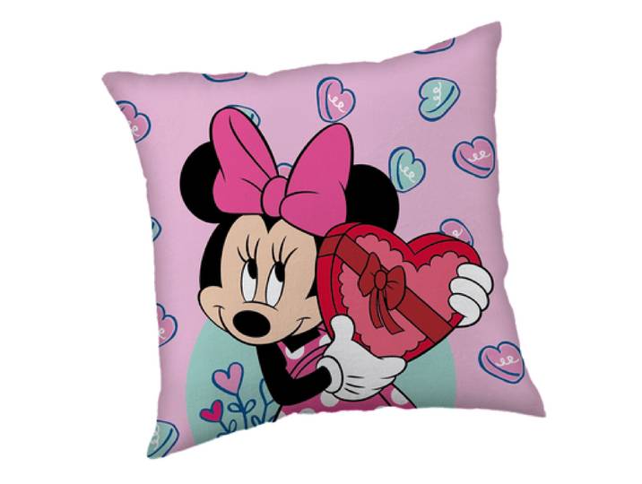 Minnie Mouse sierkussen hearts 40x40 cm