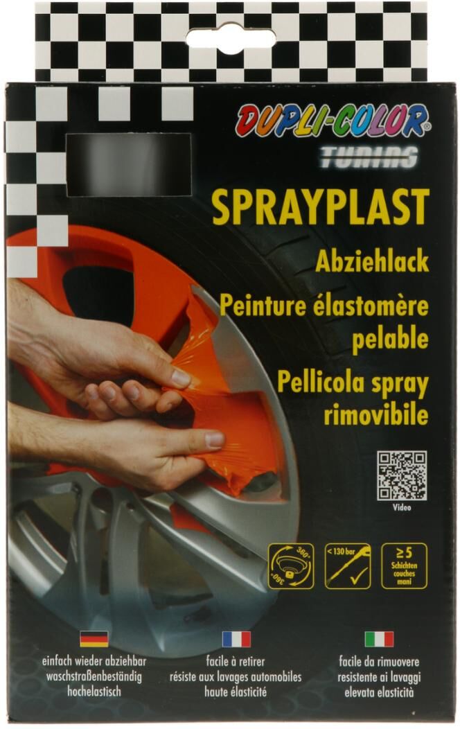 european aerosols DUPLI-COLOR SPRAYPLAST Set silber seidenglanz