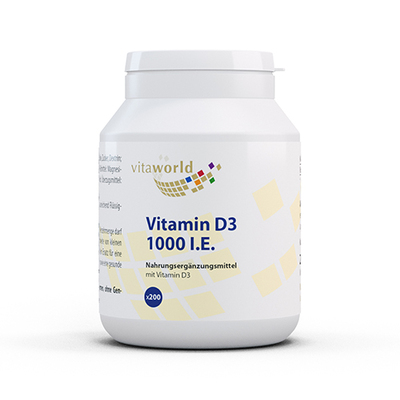Vita World GmbH VITAMIN D3 1000 I.E. pro Tag Tabletten 200 St 14238484