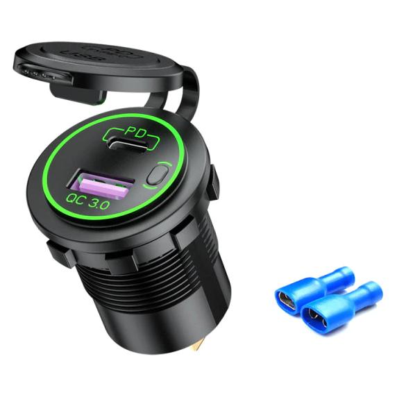 Swaytronic QC 3.0 USB Buchse 60W ohne Beleuchtung (47058348)