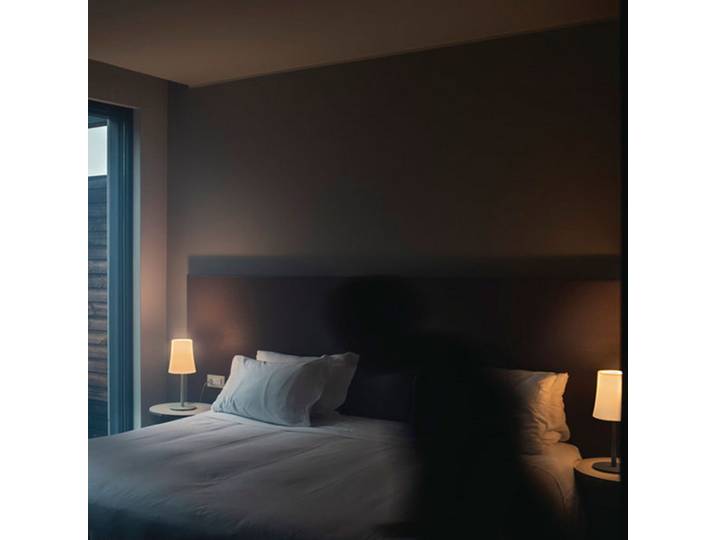 Lampe à poser Birdie Easy Black - Foscarini - Salon / séjour - Design - Métal - Avec abat-jour