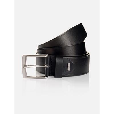 Ledergürtel MONTI "TUSTON", Herren, Gr. 105, schwarz, Rindsleder, Gürtel Ledergürtel, elegant, langlebig, glänzend