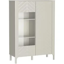 VITRINE Lume mit 2 Glastüren, 100 cm, kaschmir