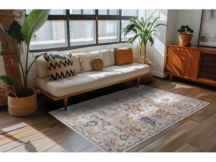 Tapis à poils courts Blazing Star 525 Multicolore 133 x 190cm Autres
