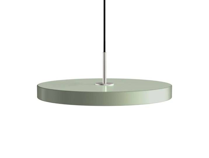 Asteria Pendelleuchte Medium Olive/Steel Top - UMAGE - Wohnzimmer - Metall