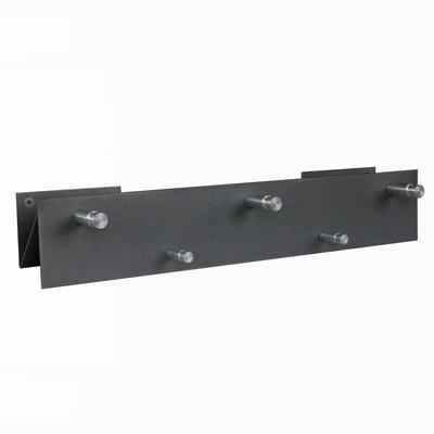 Szagato Garderobenleiste Design 13, 50x9cm, 5 Haken, moonstone-grau (N-Anordnung) (Hakenleiste Garderobenhaken Wandgarderobe)