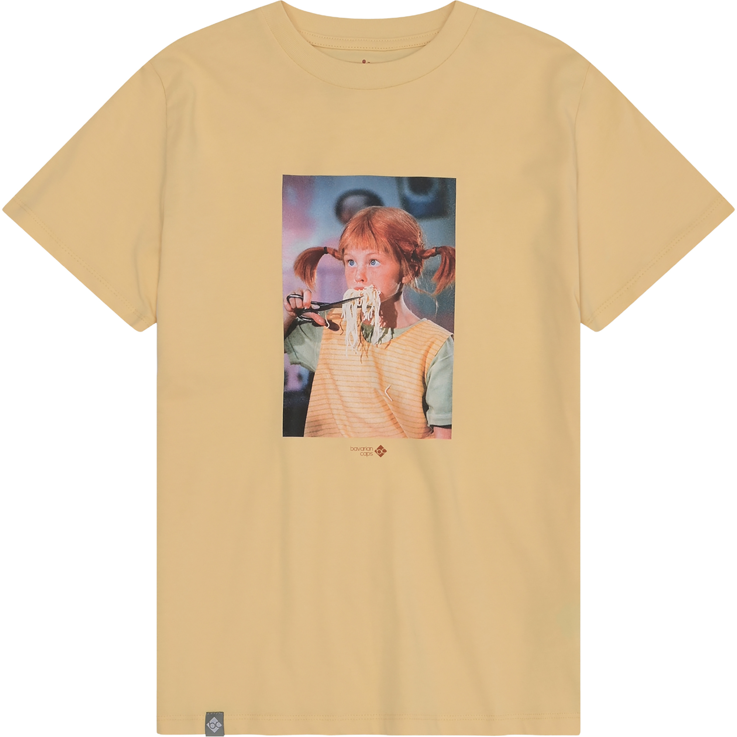 Bavarian Caps Nudelparty Kinder T-Shirts gelb Größe 104 Lifestyle Hautfreundlich
