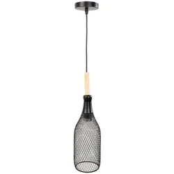 LAMPE aus Metall, schwarz, 12x41cm