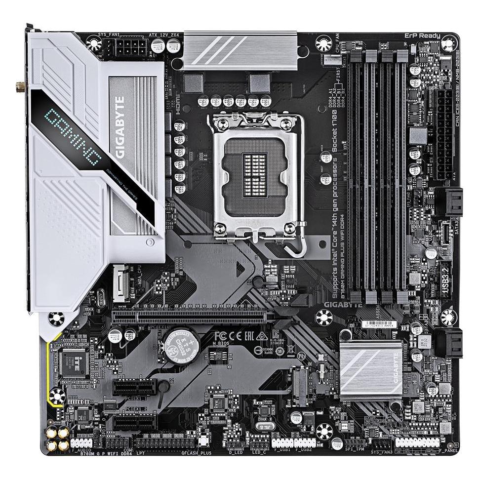 Gigabyte B760M Gaming Plus WIFI DDR4 (LGA 1700, Intel B760, mATX) (B760M G P WIFI DDR4)