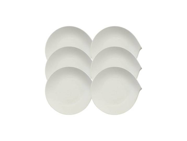 Villeroy & Boch Teller-Set Flow Speiseteller 28 x 27 cm Set6, Porzellan