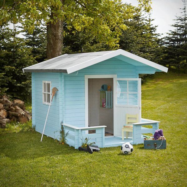 Plus Legehus M/terrasse Inkl. Tagpap, 182x161 Cm.