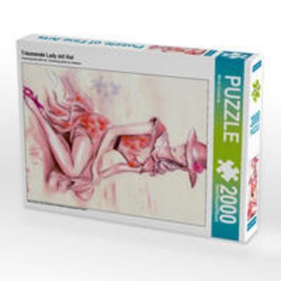 CALVENDO Puzzle Träumende Lady mit Hut 2000 Teile Puzzle hoch | 2000 Teile Lege-Größe 90 × 67 cm Foto-Puzzle für glückliche Stunden