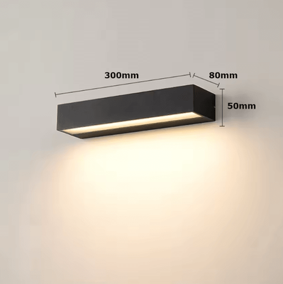 Inspire Curations Modern Linear Waterproof LED Wall Light 12W 18W 30W Outdoor Aluminum Strip Lamp medium 18w cool White 6000k