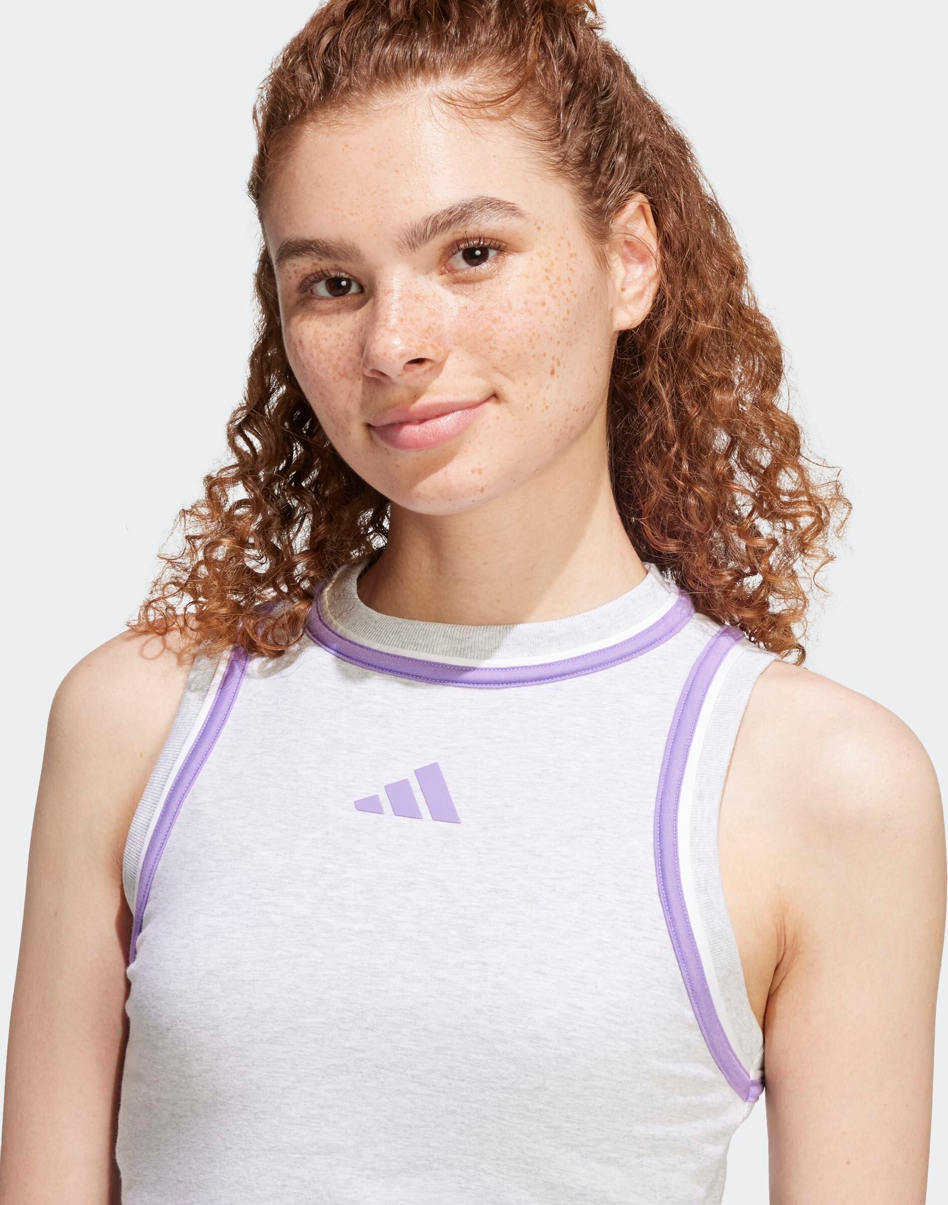 Adidas Sportswear "ESSENTIALS COLOR-POP COTTON" light grau heather L