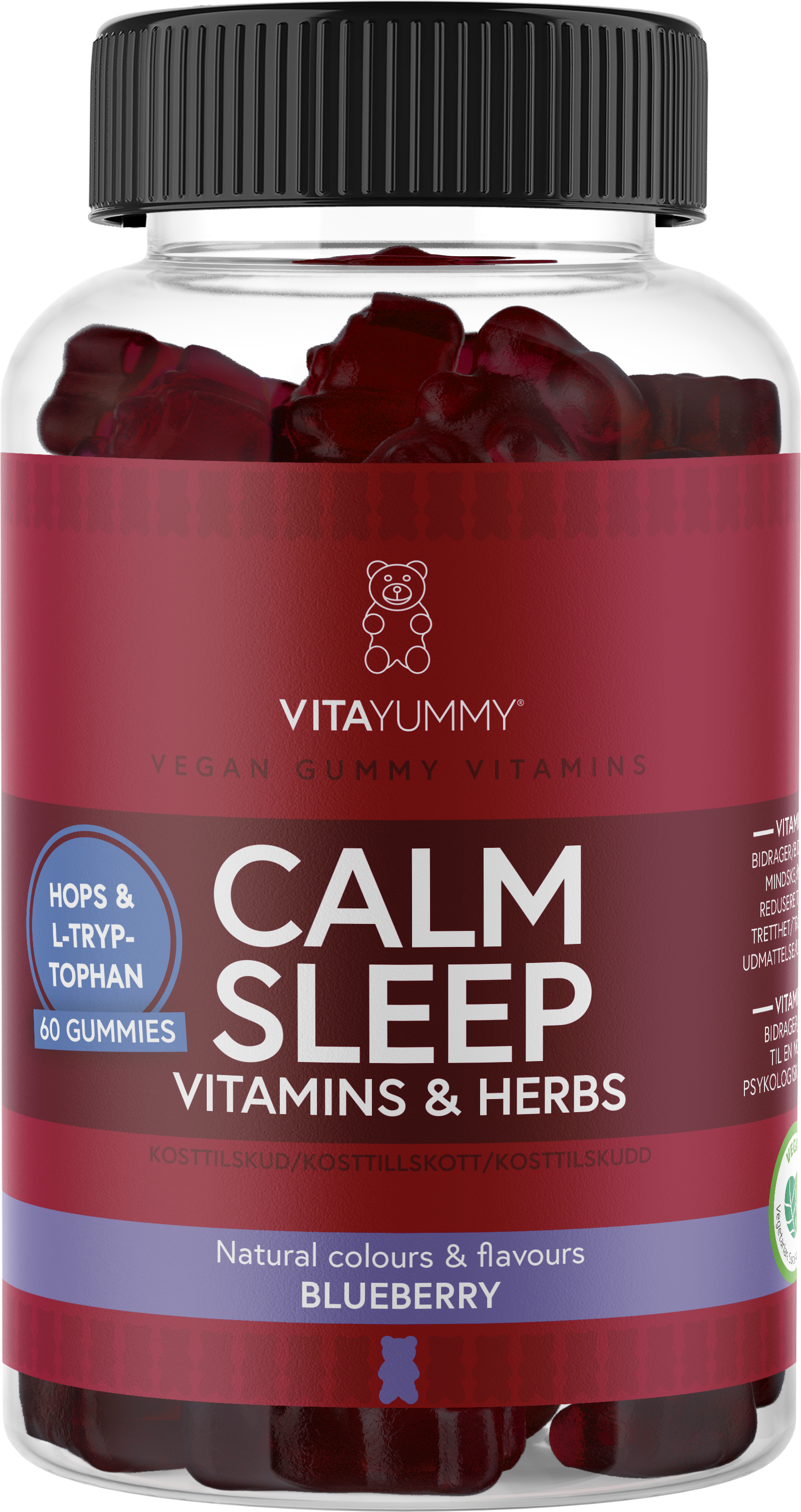 VitaYummy Calm Sleep (Blueberry) - 60 stk. Kosttilskud 60 stk