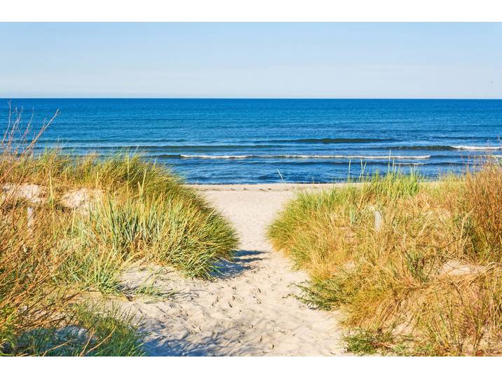 Fototapete PAPERMOON Beach Access , bunt, B:3,5m L:2,6m, Vlies, Tapeten, Fototapete