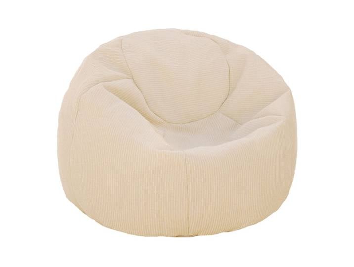 Pouf xl extérieur en tissu effet raphia