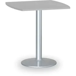 Runder Konferenztisch, Bistrotisch FILIP II, 66x66 cm, graue Metallgestell, graue