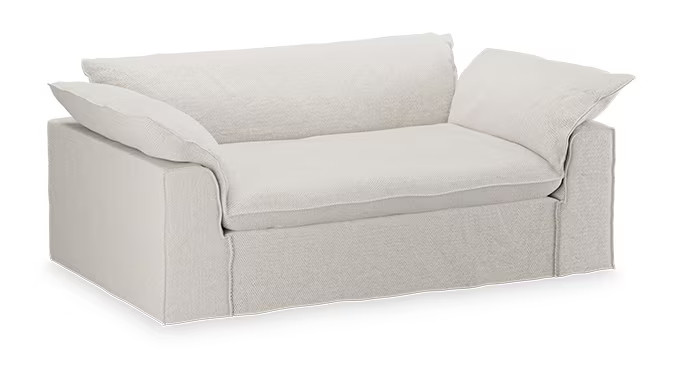 HKliving Bankhoes Nomad voor Bank 204cm, Cosy - Beige