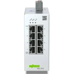 Wago Lean-Managed-Switch (8 Ports), Netzwerk Switch, Grau