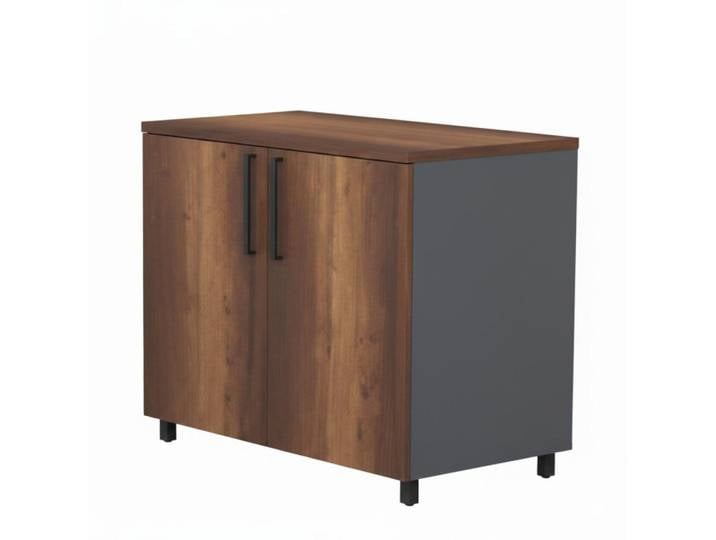 JVmoebel Kommode Etagere Modernes Design Grau, Braun Minimalistischer Stil Holzrahmen