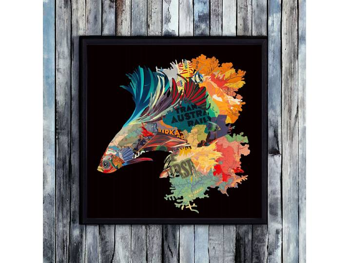 Tableau Décoratif Poisson Asiatique