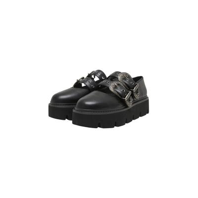 Outdoorschuh BUFFALO "Buffalo DARYA WEST", Damen, Gr. 39, schwarz, Polyurethan, unifarben, Schuhe Outdoorschuh