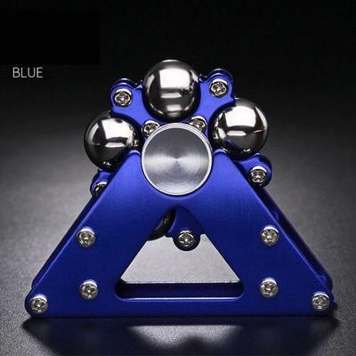 ilyeco Foldable Double Pendulum Metal Fidget Spinner, Antistress Hand Spinner, Gyroscope Adult Toys & Stress Relief Gift blue