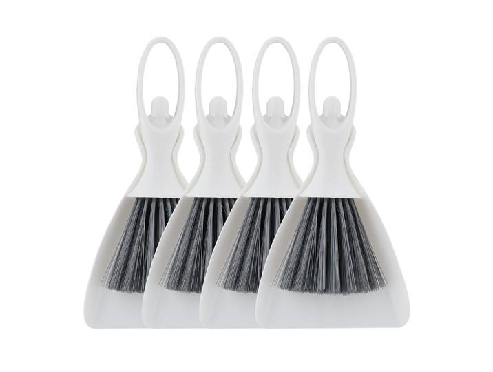 Tischkehrset Tänzerin 4er-Set Weiss-Grau