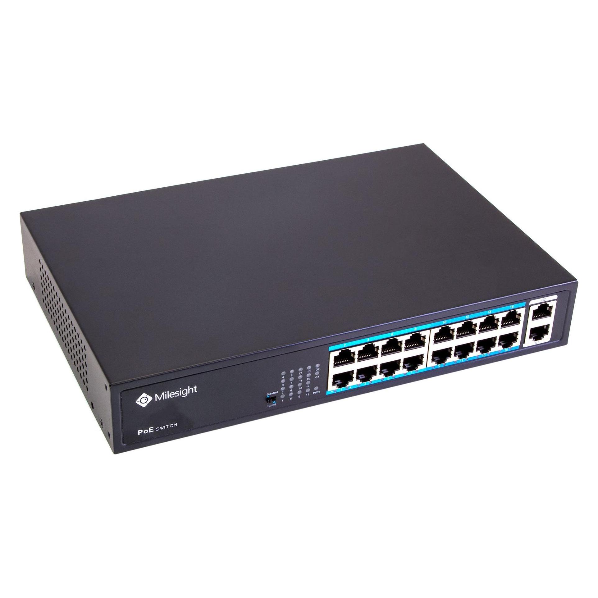 Milesight Mindestmenge: 8) (NEU) INDUSTRIAL POE SWITCH (MS-S0216-GL)