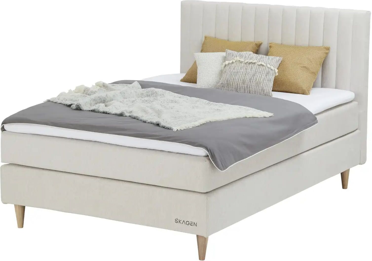 SKAGEN STUDIO Boxspringbett  Skagen Vanda ¦ Maße (cm): B: 142 H: 102