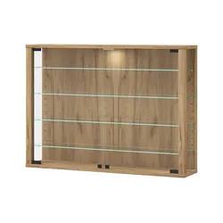 Hängevitrine  Vitrosa , holzfarben , Maße (cm): B: 82,6 H: 59,9