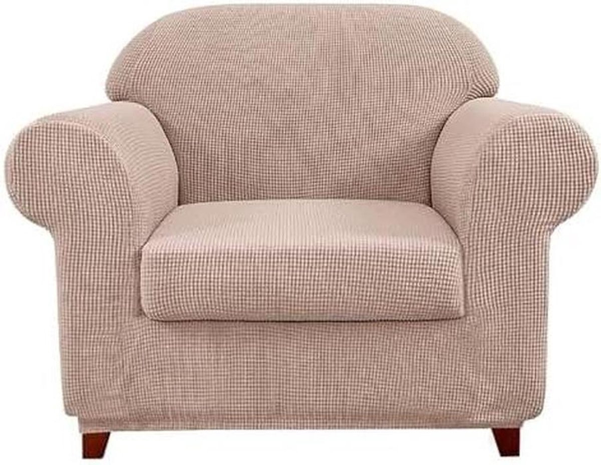 3-delige antislip bankhoes set voor sofa in camel