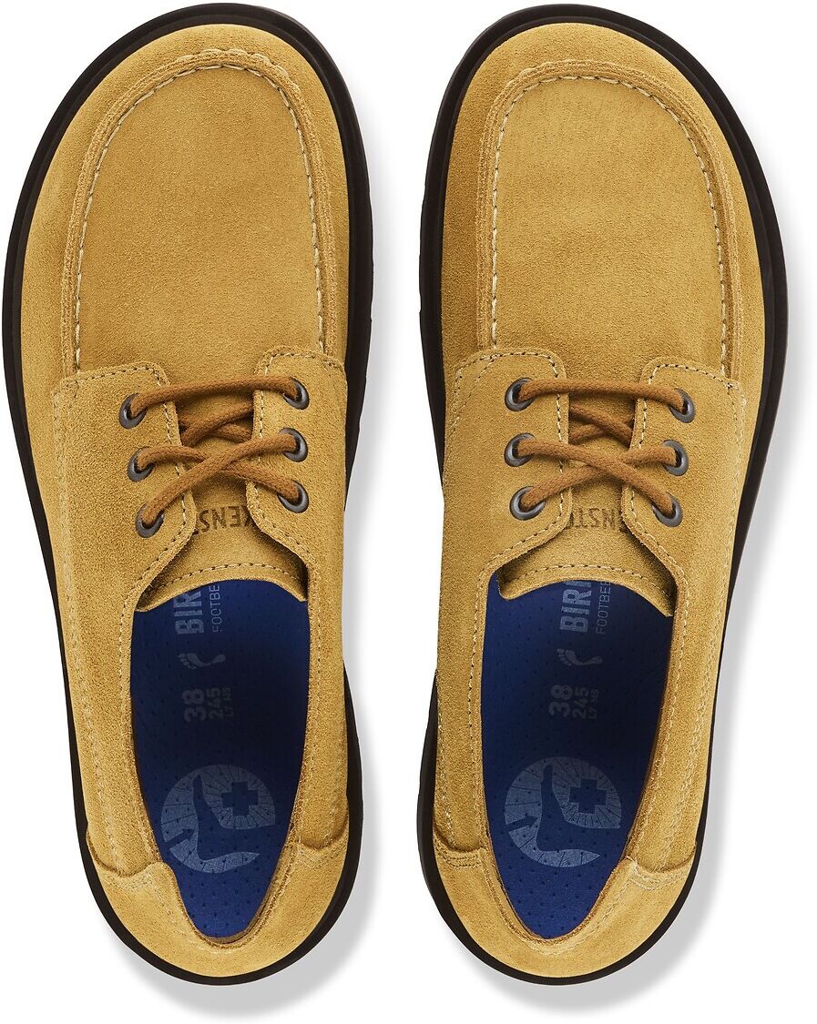 BIRKENSTOCK Derbies en cuir suédé Highwood Moc Lace Low
