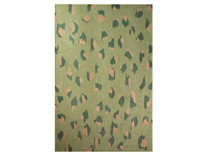 Teppich Spinach Lola&Moi 140/200 cm, Grün, Abstrakt, Grafikmuster, Rechteckig, 140x200 cm, in verschiedenen Größen erhältlich, rutschfeste Unterfläche, für Fußbodenheizung geeignet, Teppiche und Böden, Teppiche