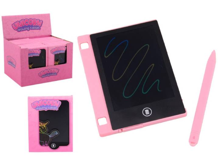 Regenboog Unicorn - Teken Tablet - Magische creaties - 13 x 9 cm