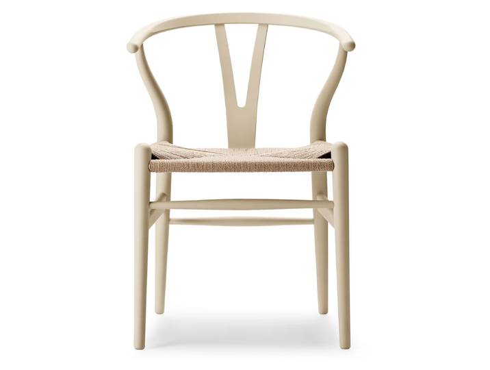Carl Hansen - CH24 Soft Wishbone Chair Ilse Crawford, Buche soft barley / Naturgeflecht