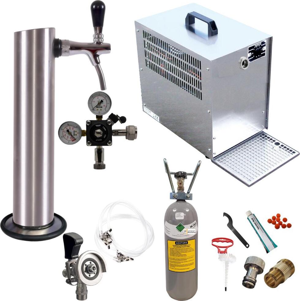 Schanksäule Untertheke 60l,GDW Typ M, 2 kg und Reinigung