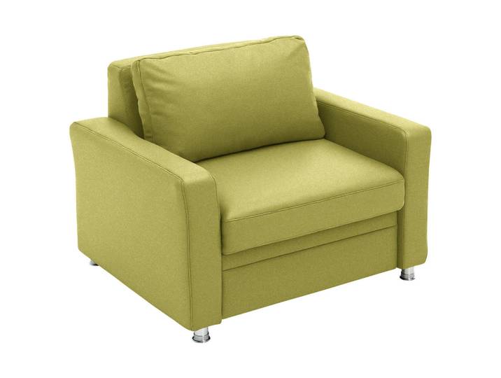 Beldomo Style Schlafsessel, Limette, Metall, 116x90x100 cm, Stoffauswahl, Wohnzimmer, Sessel, Schlafsessel