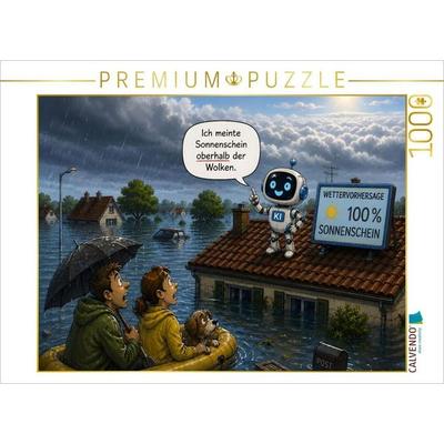 CALVENDO Puzzle Wettervorhersage einer KI | 1000 Teile Lege-Größe 64 × 48 cm Foto-Puzzle für glückliche Stunden
