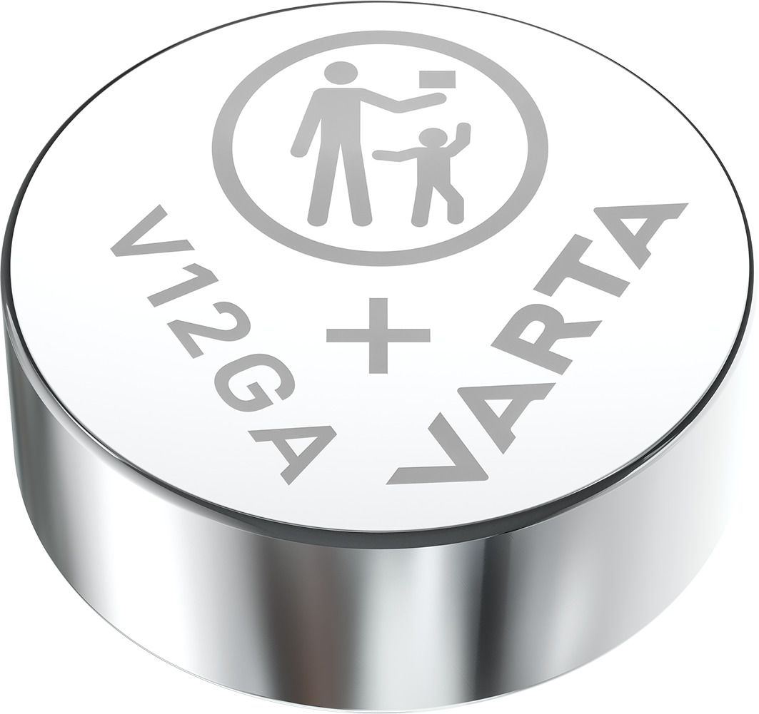 Varta Batterien V12GA/LR43 Knopfzelle, 1 Stück, Alkaline Special, 1,5V, kindersichere Verpackung, für Spielsachen, Taschenrechner, Messgeräte 04278 101 401