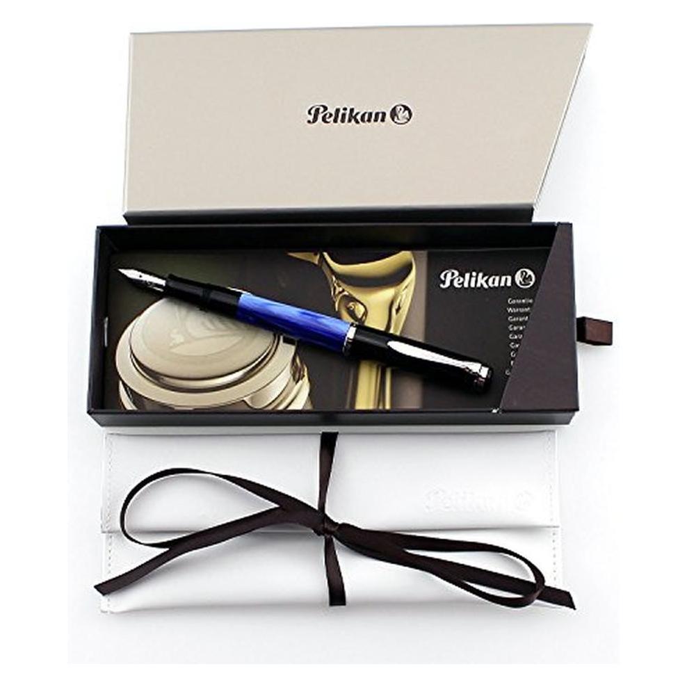 Pelikan Füllhalter M205 Blau-Marm. M Etui (1x) (801973)