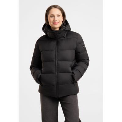 Winterjacke FRIEDA & FREDDIES "Frieda & Freddies Steppjacke mit Kapuze", Damen, Gr. 38, schwarz, 100% Polyester, Jacken Winterjacke