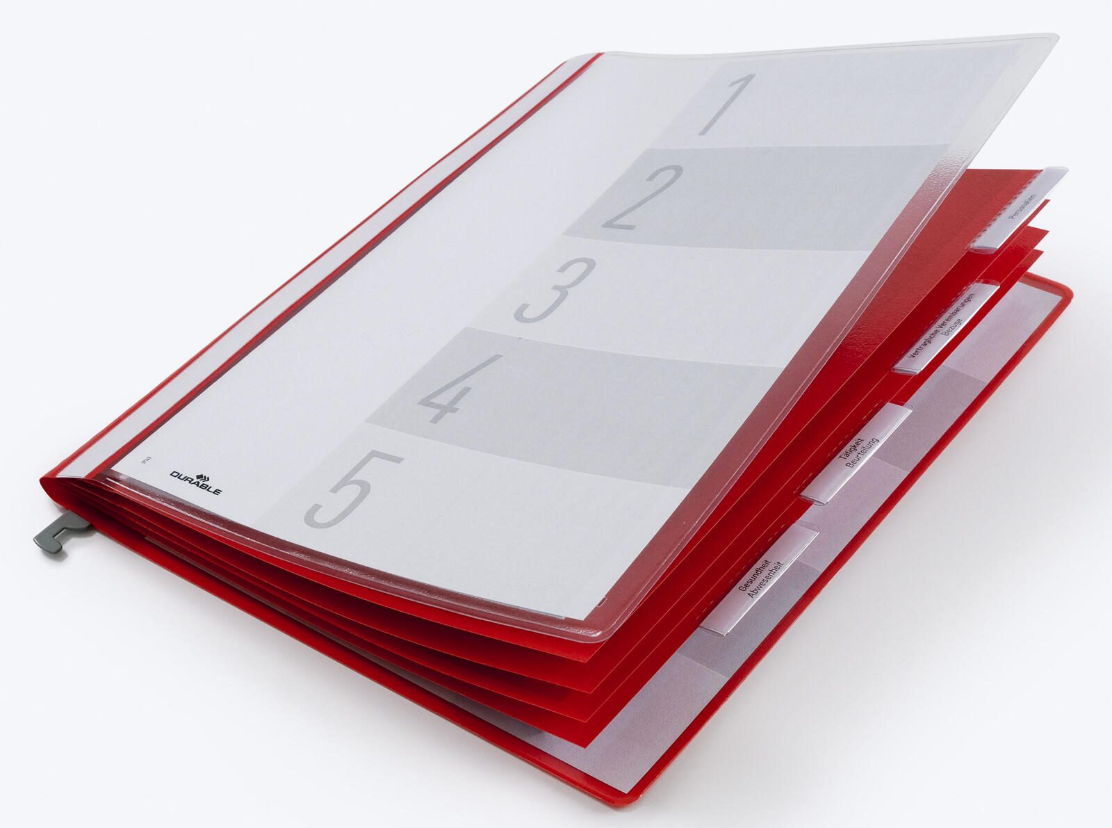 DURABLE Personalhefter DIN A4 kaufmännische Heftung rot 255503