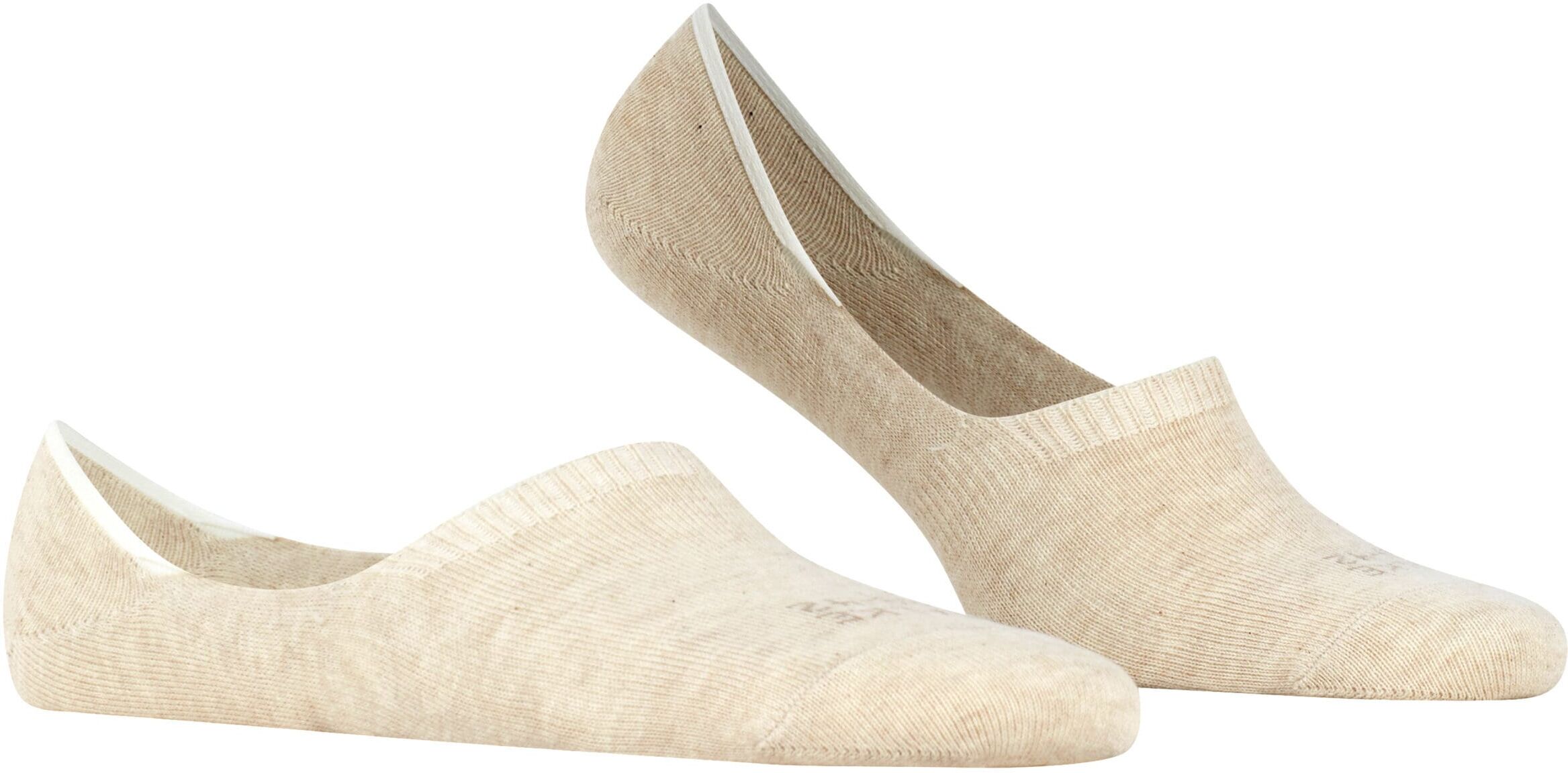 Füßlinge FALKE "Step High Cut", Kinder, Gr. 47-50, beige (sand meliert (4650)), Obermaterial: 70% Baumwolle CO. 26% Polyamid PA. 4% Elasthan EL., glatt, Socken Füßlinge