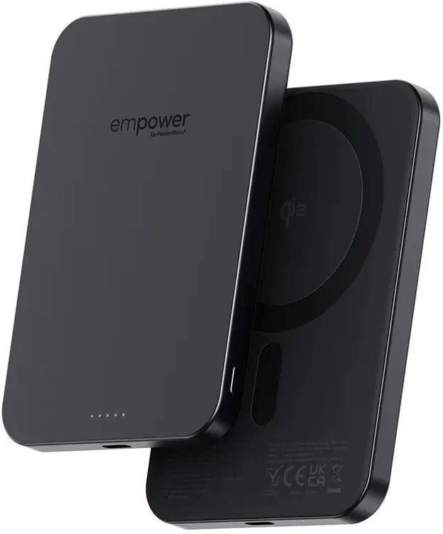 empower by PanzerGlass 5000 mAh empower Bank - Qi2 / MagSafe Kompatibel - Space Black