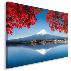 LEINWANDBILD Fuji Berg Japan Landschaft